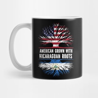 American Grown with Nicaraguan Roots USA Flag Mug